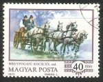 Stamps Hungary -  World champion Imre Abonyi driving four-in-hand