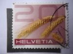 Stamps Switzerland -  Espiga de Cebada.