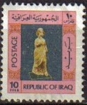 Stamps Iraq -  IRAK 1976 Scott 760 Sello Arqueologia Estatua de Goddess Michel 837