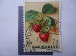 Stamps : Europe : San_Marino :  Fresas.