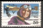 Sellos de America - Estados Unidos -  Harriet Quimby-pilote pionero