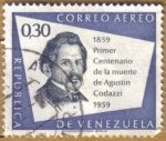 Stamps : America : Venezuela :  Agustin Codazzi