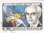 Stamps Mongolia -  BÉLA BARTÓK- compositor