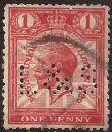 Stamps United Kingdom -  Jorge V. 9º Congreso Unión Postal Universal. London  1929  1 penny