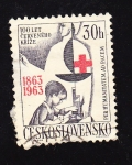 Stamps : Europe : Czechoslovakia :  Per Humanitatem ad pacem 1863-1963