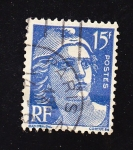 Stamps France -  Marianne de Gando