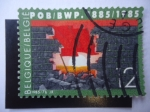 Stamps : Europe : Belgium :  I° Centenario del Partido Laborista Belga:POB. 1885-1985.