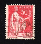 Stamps : Europe : France :  Paix