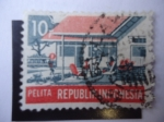 Stamps Indonesia -  Scott/Indonesia:540 - Pelita.
