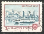 Stamps Hungary -  Vista de Budapest