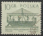 Sellos de Europa - Polonia -  Barco mercante fenicio