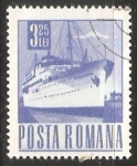 Stamps Romania -  Barco de pasageros Transylvania