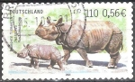 Stamps Germany -  Animales en Peligro, Gran rinoceronte indio.