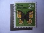 Sellos de Oceania - Nueva Zelanda -  Scott/N.Zelandia:440 -Tussock Butterfly.