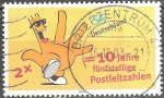 Stamps Germany -  Mensaje 2003, 10 años códigos postales de cinco dígitos.