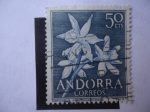 Stamps Andorra -  Narcissus Pseudonarcissus