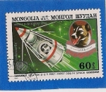 Sellos de Asia - Mongolia -  Sputnik 2