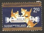Stamps Finland -  1114 - Bombón y gatos