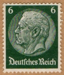 Stamps Germany -  PAUL VON HINDEMBURG