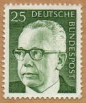 Stamps : Europe : Germany :  Gustav Walter Heinemann