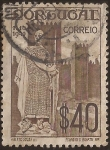 Stamps Portugal -  Estatua Alfonso Henriques   1940  40 cents
