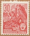 Stamps Germany -  EL BAILE - RDA