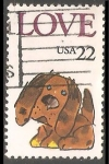 Stamps United States -  Love - Puppy
