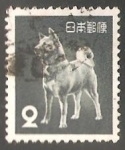 Stamps Japan -  Akita Inu (Canis lupus familiaris)
