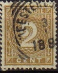 Stamps Netherlands -  HOLANDA INDIAS Netherlands Indies 1884 Scott 18 Sello Numeros Valores Numericos