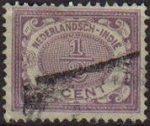 Stamps : Europe : Netherlands :  HOLANDA INDIAS Netherlands Indies 1902 Scott 38 Sello Numeros Valores Numéricos