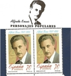 Stamps Spain -  Personajes - Tenor - Alfredo Kraus