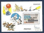 Stamps Spain -  Prensa Española - Exposición Mundial de Filatelia HB