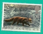Stamps United Kingdom -  Wintertime - Fauna - Zorro