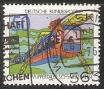 Sellos de Europa - Alemania -  75 años del tren monorriel de suspensión