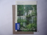 Stamps Australia -  Cataratas de Russell Falls - Tasmania Australia.