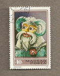 Stamps Hungary -  Busho, máscara