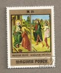Stamps : Europe : Hungary :  Adoración de los Reyes Magos