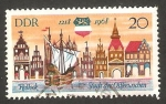 Stamps Germany -  1080 - 750 anivº de Rostock 