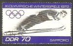 Stamps Germany -  1418 - Olimpiadas de invierno en Sapporo 