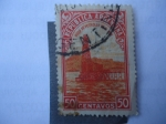 Stamps Argentina -  Scott/Argentina:050 - Pozo Petrolero en el Mar- Plataforma.