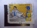Sellos de America - Brasil -  Com unicación Postal-Registro