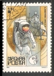 Stamps Hungary -  Armstrong, Apollo 11, 1969