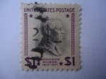 Stamps United States -  Woodrow Wilson (1856-1929) 28th president 1917/21