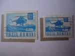Stamps : Europe : Romania :  Rumania-Scott/Rumania N° 1977 y 2271- Elicoptero
