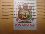 Stamps United States -  kwanzaa: Fiesta afroestadounidense.