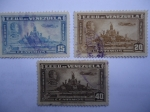 Stamps Venezuela -  Simón Bolívar- Monumento:Campo de Carabobo - Altar de la Patria (Simón Bolívar, Santiago Mariño, Ant