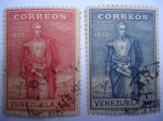 Sellos de America - Venezuela -  Centenario de la Muerte del Libertador Simón Bolívar 1830-1930.