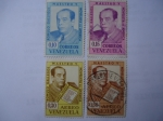 Stamps Venezuela -  Rómulo Gallegos Freire 1884-1969 - Maestro y Novelista de América.