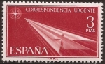 Stamps Spain -  Flecha de papel. Correo Urgente  1965  3 ptas
