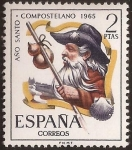 Stamps Spain -  Año Santo Compostelano  1965  2 ptas